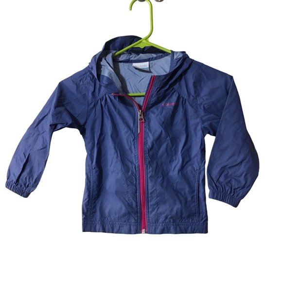 COLUMBIA PURPLE/PINK WINDBREAKER GIRLS SIZE 4T - Picture 1 of 4
